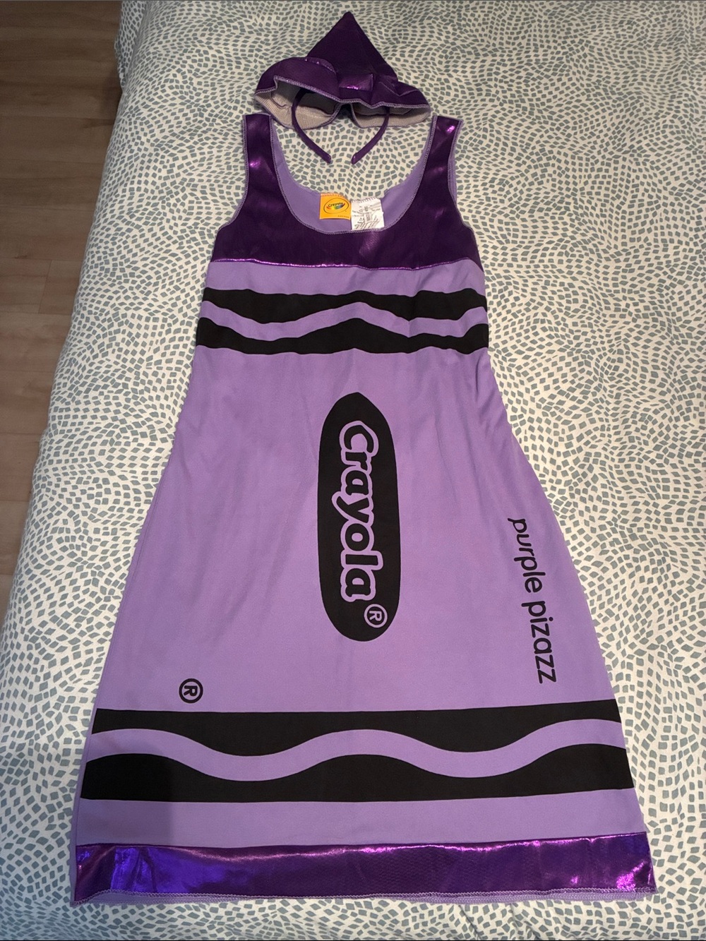 Crayola Purple Crayon Dress with Headband
